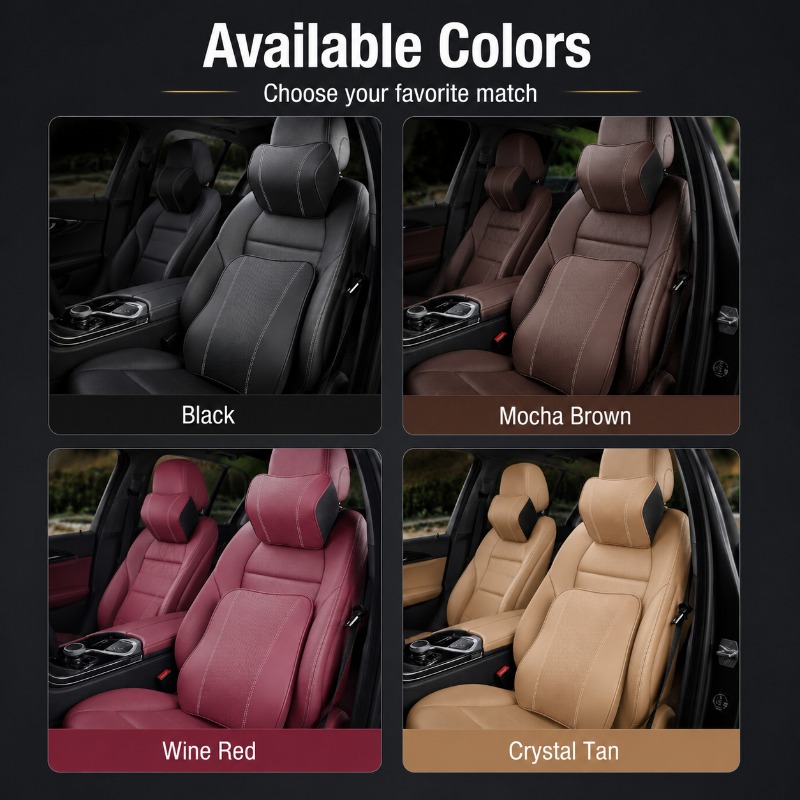 Memory Foam Car Neck Pillow Lu - Memory Foam Car Neck Pillow Lumbar Support 评论和价格