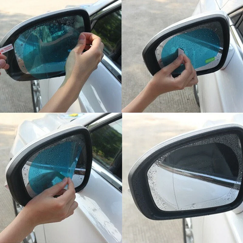 2PCS Car Sticker Rainproof Fil - Anti Glare Car Rearview Mirror Film 评论和价格