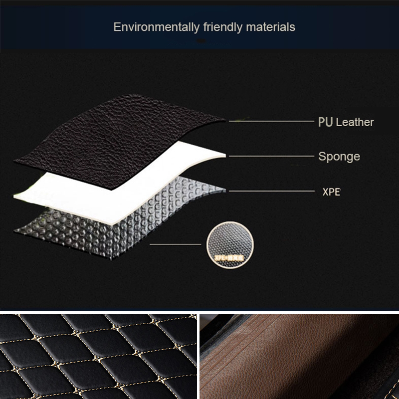Kcimo 5Pcs Car Floor Mats PU L - Car Floor Mats Universal Waterproof Leather 评论和价格