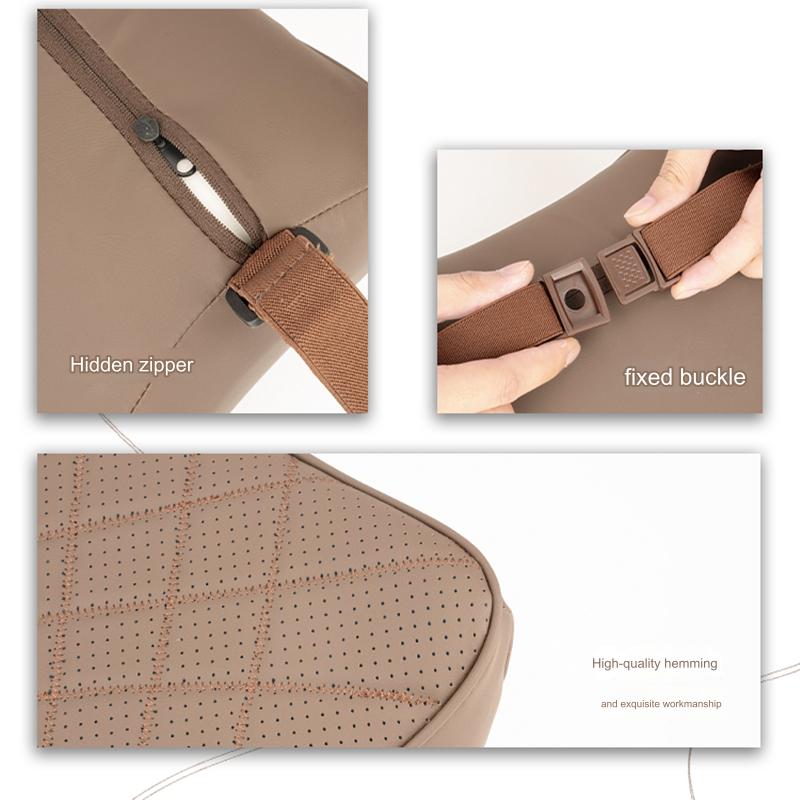 Car Leather Headrest Universal - Memory Foam Car Neck Pillow Lumbar Support 评论和价格