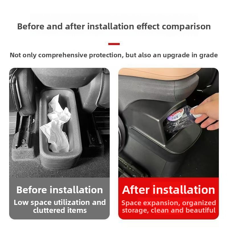 Silicone Rear Storage Box for  - Waterproof Car Trash Can With Lid 评论和价格