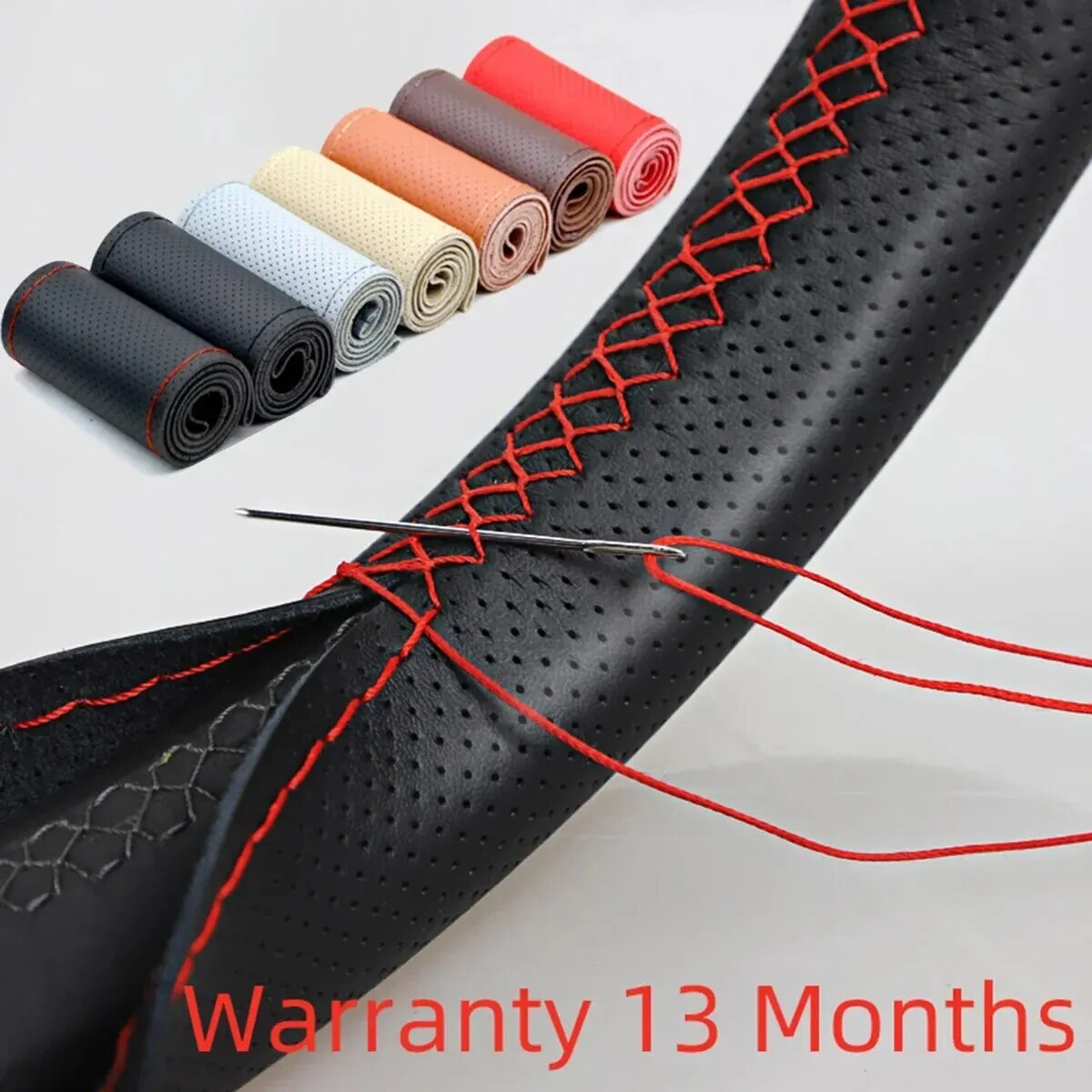 Universal Leather Car Steering - Car Steering Wheel Cover Anti Slip Breathable 评论和价格