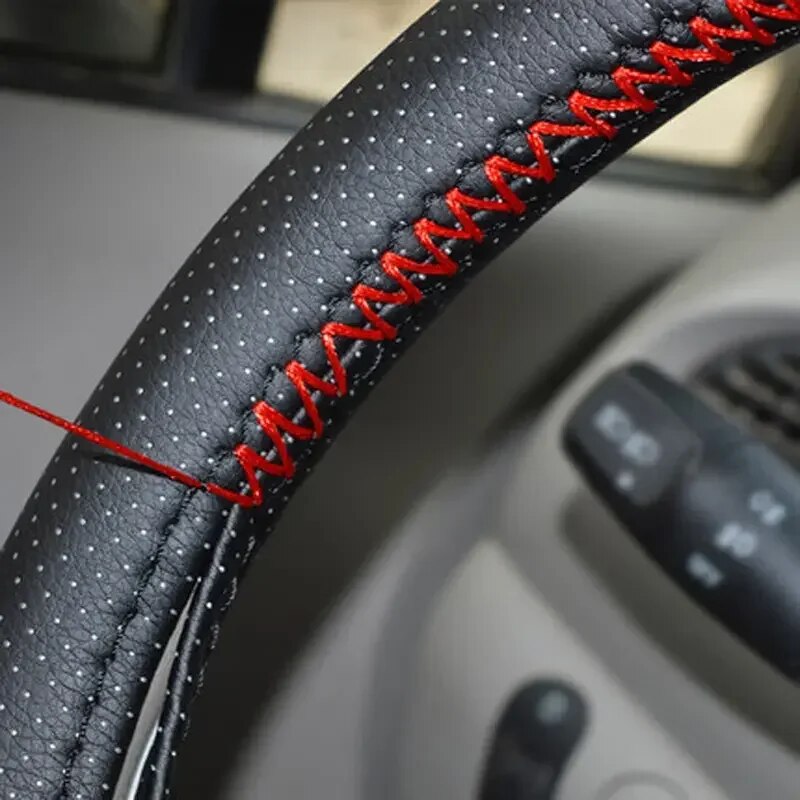 Universal Leather Car Steering - Car Steering Wheel Cover Anti Slip Breathable 评论和价格