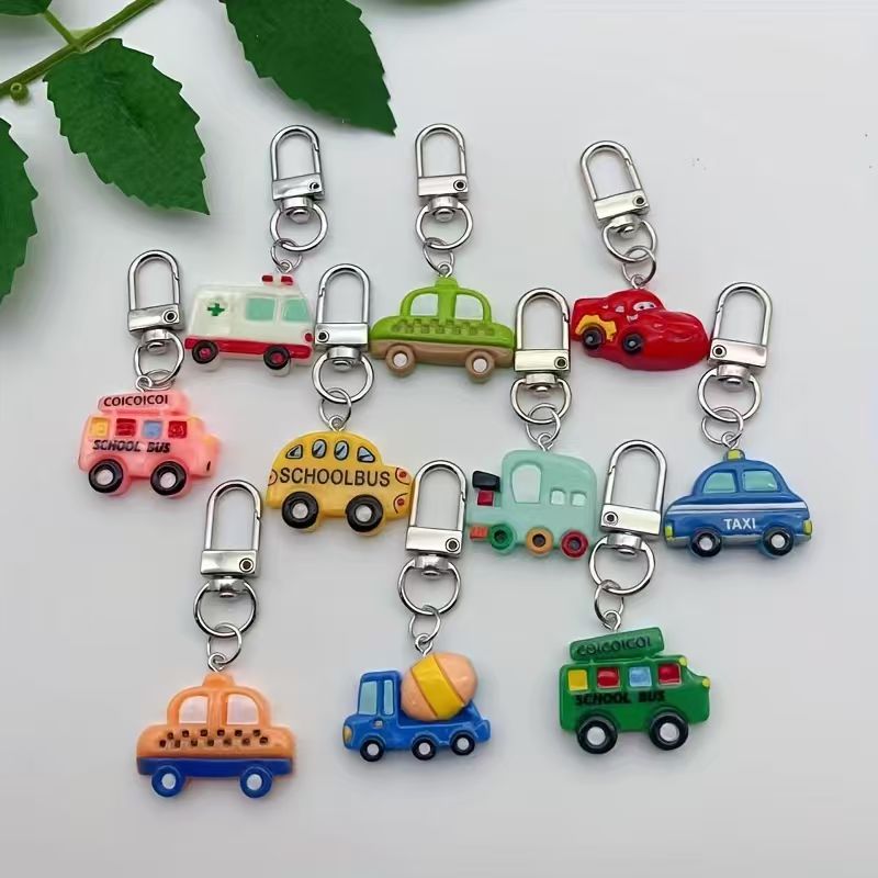 10pcs resin cartoon car keycha - Car Accessories 评论和价格