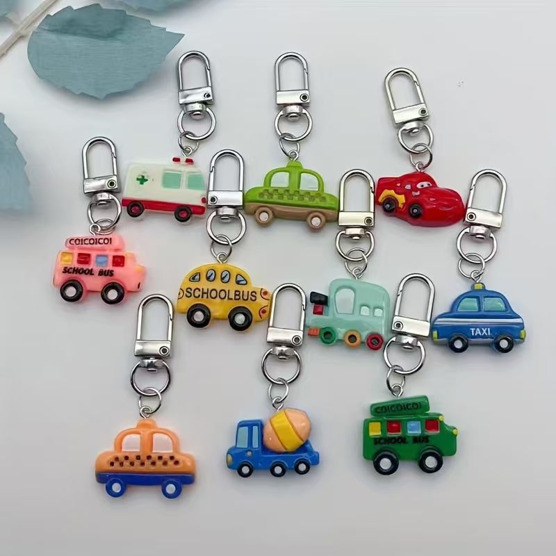 10pcs resin cartoon car keycha - Car Accessories 评论和价格