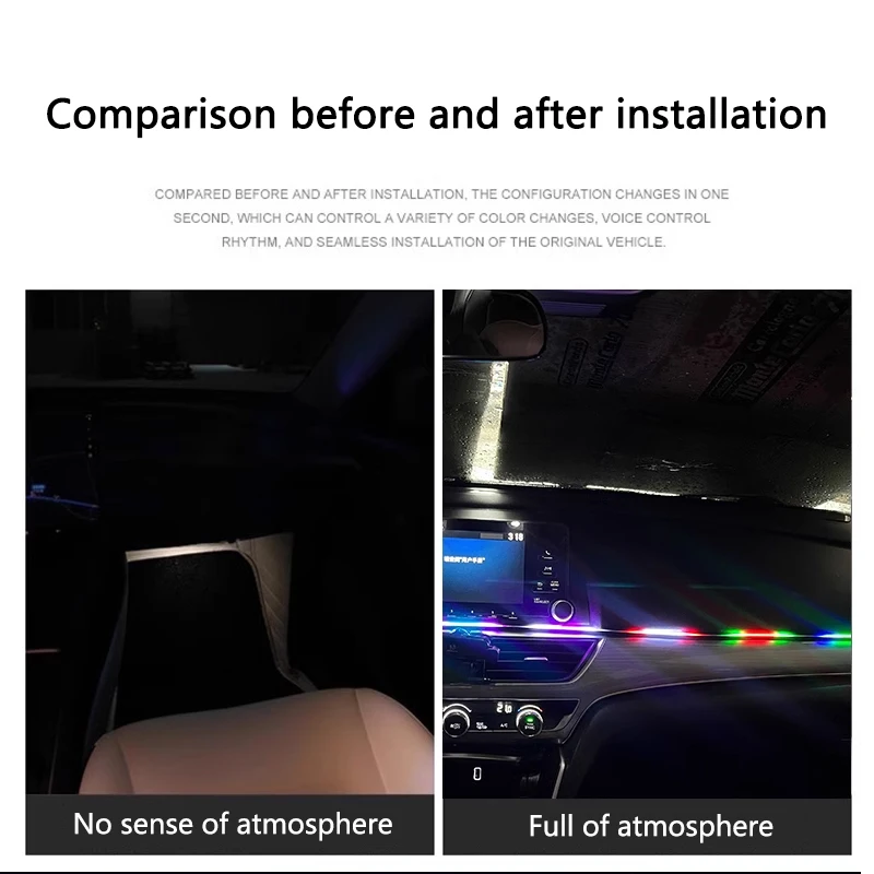 Colorful LED Car Interior Hidd - Led Ambient Interior Car Lights App Control 评论和价格