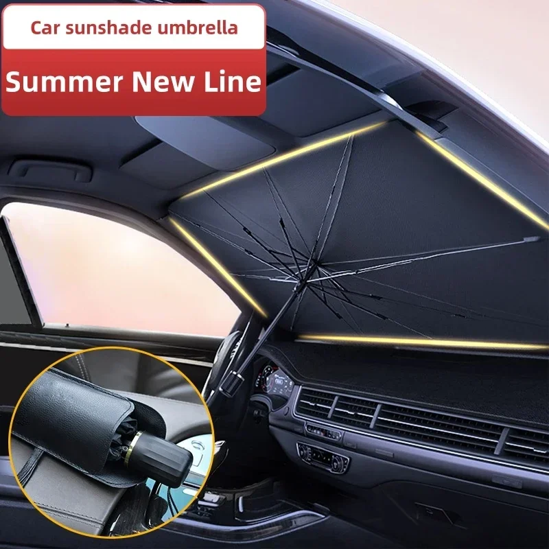 Portable Car Sun Shade Umbrell - Car Sunshade Windshield Umbrella Foldable 评论和价格