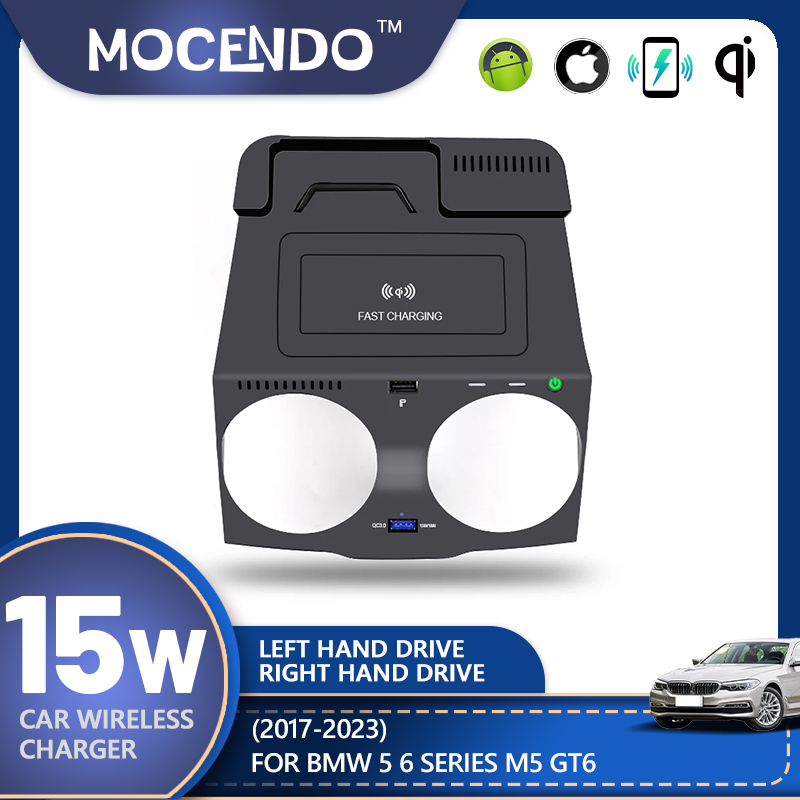 For BMW 5 6 Series G30 G38 G32 - Wireless Car Charger Mount Fast Charging 评论和价格
