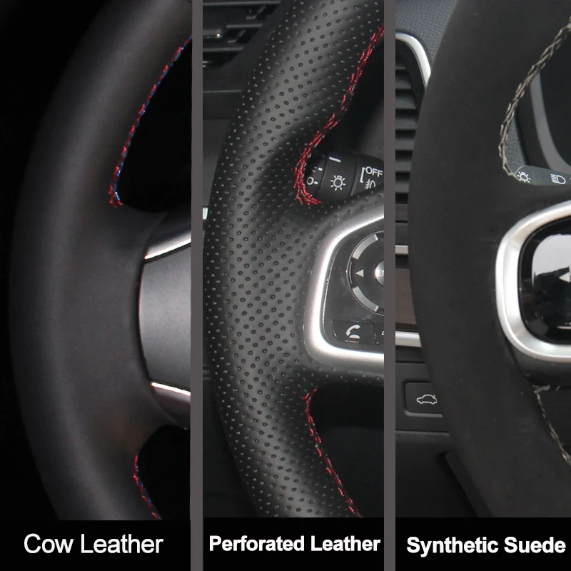 For Mercedes Benz C GL M Class - Car Steering Wheel Cover Anti Slip Breathable 评论和价格